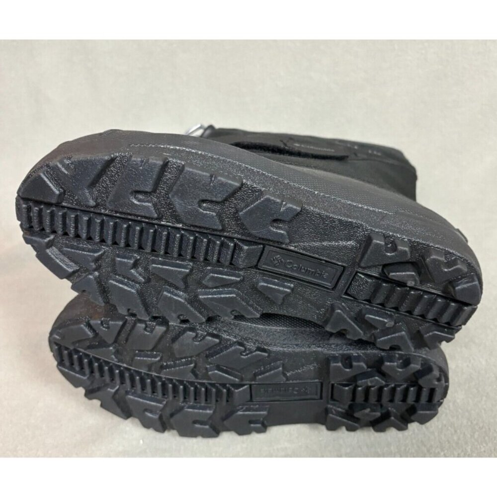 Columbia Powderbug Plus II Kids' Waterproof Snow Boots boys Black 5 NWOB - Picture 5 of 6